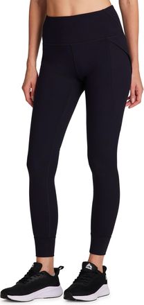 Avalanche Squat Proof Legging for Women, Buttery Soft Full Length Skinny Pant Legging for Hiking, Workouts, Seamed Jet Black, M