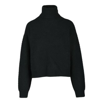 Max Mara Kasjmier Zwarte Coltrui - Dames - Cashmere truien - Zwart - XS - Kasjmier - Truien & Vesten