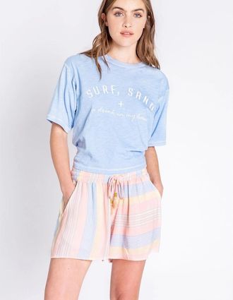 PJ Salvage Womens Salv Shorts - Multi - Size: 10 s