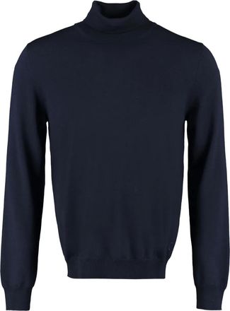 THE (ALPHABET) Maglione in lana a collo alto - Blu