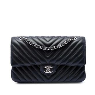 Chanel Pre-owned Classic Double Flap Shoulder Bag - Dames - Pre-owned - Zwart - Maat: ONE Size Leer