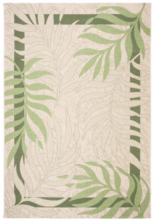 Safavieh Alfombra verde / beige 122 x 170 cm