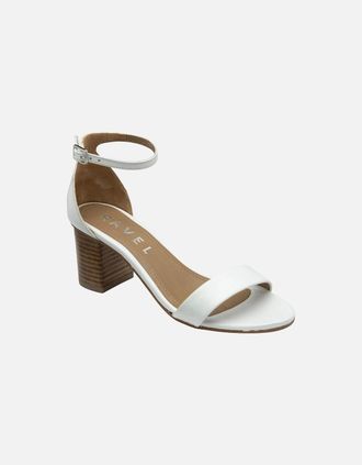 Ravel Womens Callie Womens Heeled Sandals - White - Size: 8