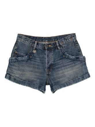 R13 denim shorts - Blauw