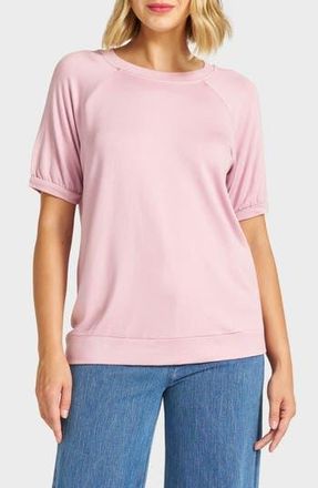 Matty M Raglan Short Sleeve Top in Mauve at Nordstrom Rack, Size X-Small