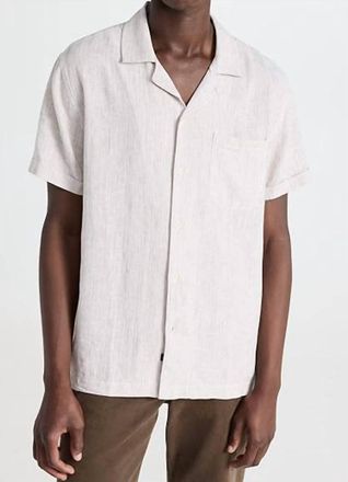 Rails Waimea Shirt In Ivory Toast Stripe