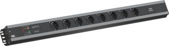 Bachmann Regleta Bachmann 6 Tomas Plateada Con Interruptores
