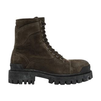 Balenciaga Schoenen, Heren, Groen, 44 EU, Leer, Combat Strike Boot