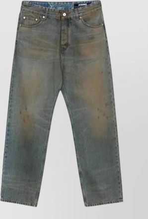 Jacquemus denim berger trousers belt loops five pockets