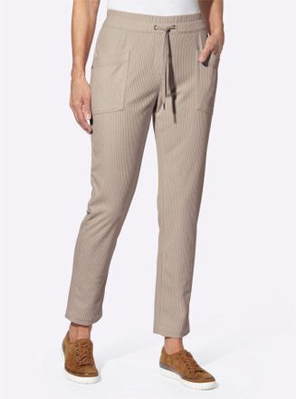 Casual Looks Cordhose CASUAL LOOKS, Damen, Gr. 42, Normalgr&ouml;ssen, beige (sesam), 100% Polyester, unifarben, Hosen Cordhose