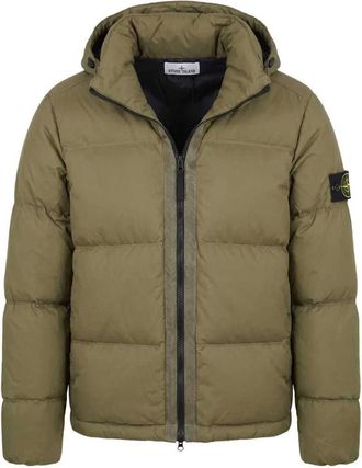 Stone Island gewatteerd jack met capuchon