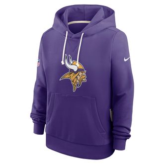 Nike Minnesota Vikings Sideline Nike Womens Dri-FIT NFL Pullover Hoodie in Purple | 03C351L9M-A0M