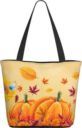 AOOEDM Fall Sunflower And Pumpkins Ladies Shopping Bag 13x11x7in.The Perfect ValentineS Day Gift.It Is The Best ValentineS Day Gift For Mom, Daughter, Wife,E