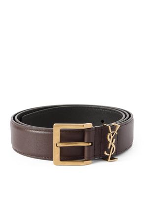Saint Laurent 3cm Leather Belt