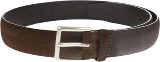 Orciani Su&egrave;de Leren Riem - Heren - Riemen - Bruin - 105 CM - Su&egrave;de - Accessoires
