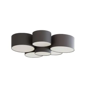 Lindby L&aacute;mpara De Techo maureka En Negro Textura, Tela, Tejido, Seda - Lindby