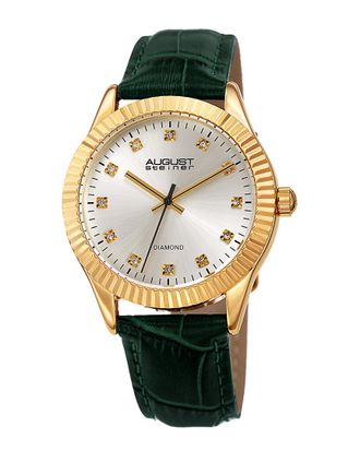 August Steiner Womens Leather Watch