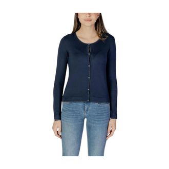 Liu Jo Dames, Truien, Blauw, Maat: XS Viscose