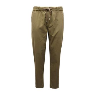 Sun 68 Chinos, male, Green, XL, Dark Military Drawstring Pant Solid