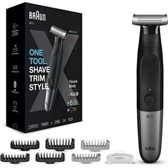 Braun Series XT5 Beard Trimmer, rasoio elettrico, rasoio da uomo, kit di pulizia per uomo, tagliacapelli, naso e orecchie, lamina a lunga durata
