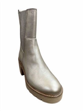 Softwaves Womens Margo Metal Oro Boots In Metal Taupe