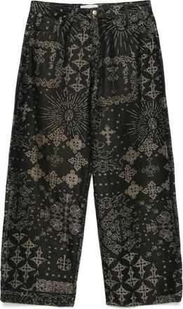 Untitled Artworks Zwarte Ster Stud Klassieke Buitenkleding - Heren - Loose Fit Jeans - Zwart - M - Jeans