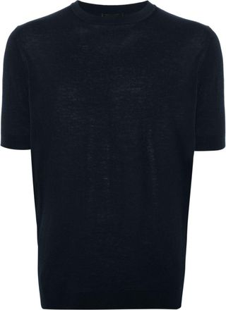 Dell'Oglio crew-neck cotton T-shirt - men - Cotton - 46 - Blue