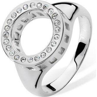 Lucy Quartermaine Art Deco Halo Ring in Sterling Silver at Nordstrom, Size 5.5