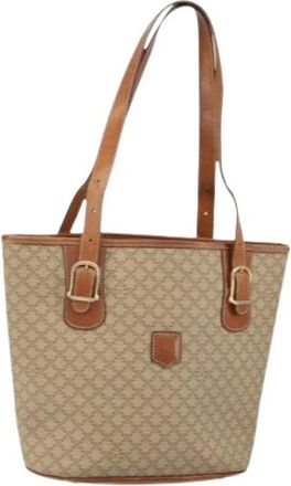Celine Pre-owned Plastic Tote Bag - Dames - Vintage Shopper - Beige - ONE Size - Vintage