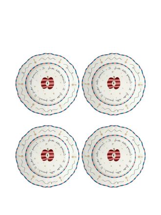 BITOSSI HOME Piatti Apple (4 pezzi) - Bianco