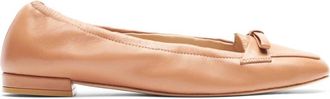 Stuart Weitzman Tully Loafer - Dames - Ballerinas - Beige - 36 EU - Leer - Schoenen