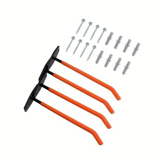 OEM Juego De 4 Ganchos De Pared Para Neum&aacute;ticos Negro Y Naranja Accesorios De Instalaci&oacute;n Incluidos Soportes Para Neum&aacute;ticos Almacenamiento De Pared