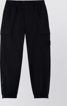 Stone Island cargo trousers with elastic waistband and cuffs