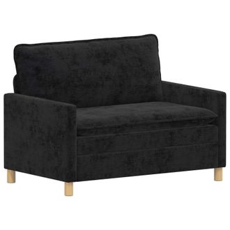vidaXL Divano Nero 126 X 81 X 87,5 Cm Poliestere Vidaxl