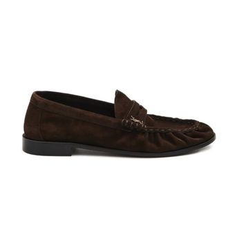 Saint Laurent Le Loafer - Dames - Schoenen - Bruin - Maat: 40 EU Leer