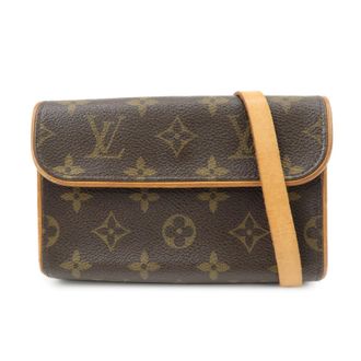 Louis Vuitton Florentine Waist Monogram Canvas Brown Canvas Handbag (Pre-Owned)
