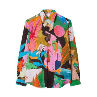 Paul Smith Casual Shirts, male, Multicolor, Size: 2XL Camicia Sfilata River Collage