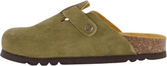 Scholl Fae Mules - Dames - Slip ons - Groen - 38 EU - Leer - Schoenen