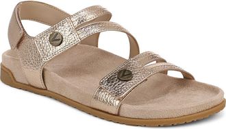 Vionic Essie Ankle Strap Sandal - Multiple Widths Available in Bronze at Nordstrom, Size 6.5