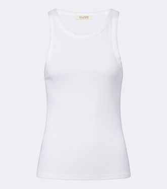 Nili Lotan Jennifer ribbed-knit cotton tank top