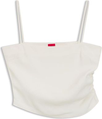 HUGO BOSS Gathered bandeau top with straps