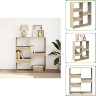 vidaXL Libreria in legno - vidaXL Libreria/Divisorio Rovere Sonoma 100x33x115 cm - Libreria da parete