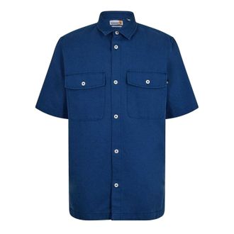 Timberland Heren Overhemd Katoen Linnen (Donkere Denim)