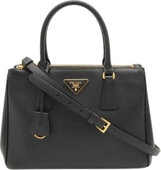 Prada Pre-owned Vintage Leren Handtas - Dames - Vintage Handtas - Zwart - ONE Size - Leer - Vintage