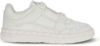 Valentino Garavani White Calf Leather Bos Taurus Low Top Mens Sneakers