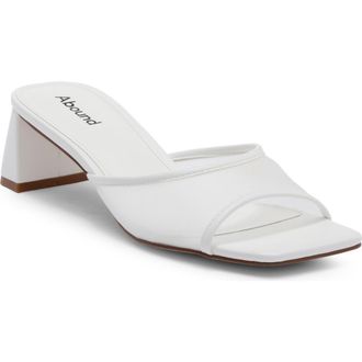 Abound Jenny Mule Sandal in White Eggshell at Nordstrom Rack, Size 7.5