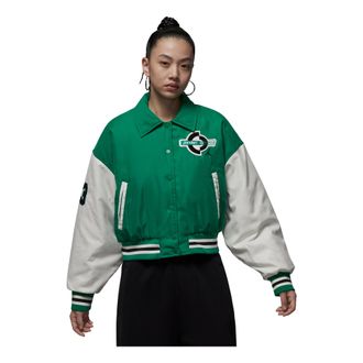 Nike Jordan (WMNS) Air Jordan Brooklyn Therma-Fit Varsity Jacket Malachite Sail HV0404-365