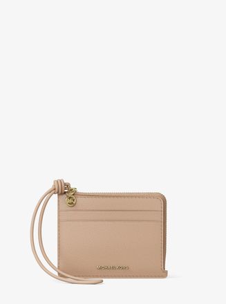 Michael Kors Jet Set Small Pebbled Leather Card Case Wristlet