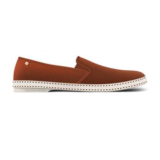 Rivieras Shoes Classic Cotton Canvas Slip-On Loafer in Terracotta at Nordstrom, Size 46