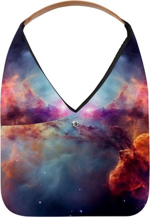 Generic Stars Nebula Reusable Lightweight Grocery Bags - Foldable Into Compact Pouch, Washable & Sturdy, Multipurpose for Shopping and Travel